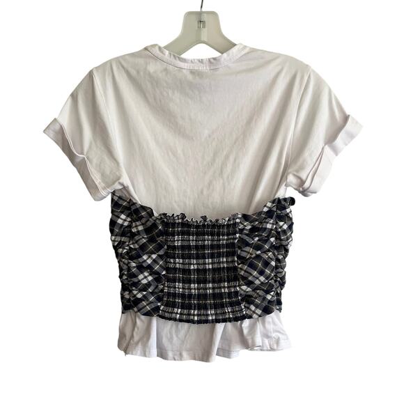 Veronica Beard Rainier Plaid Bustier Top - Picture 4 of 9